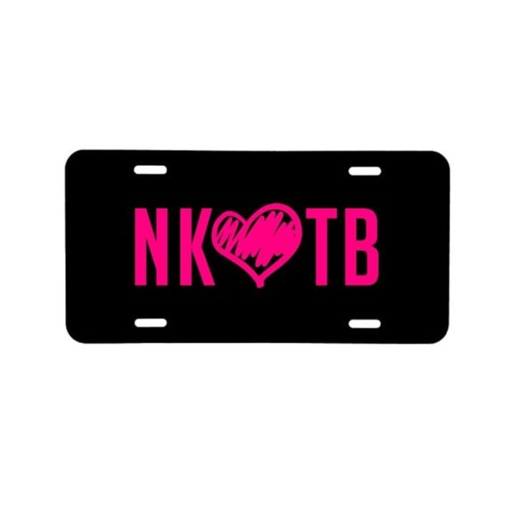 NKOTB New Kids on the Block Aluminum License Plate with design - Picture 2 of 11